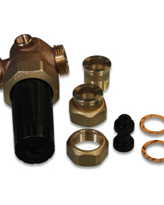 Pressure reducer 315 3/4" 0.5-2 bar wheel black wo/manometer